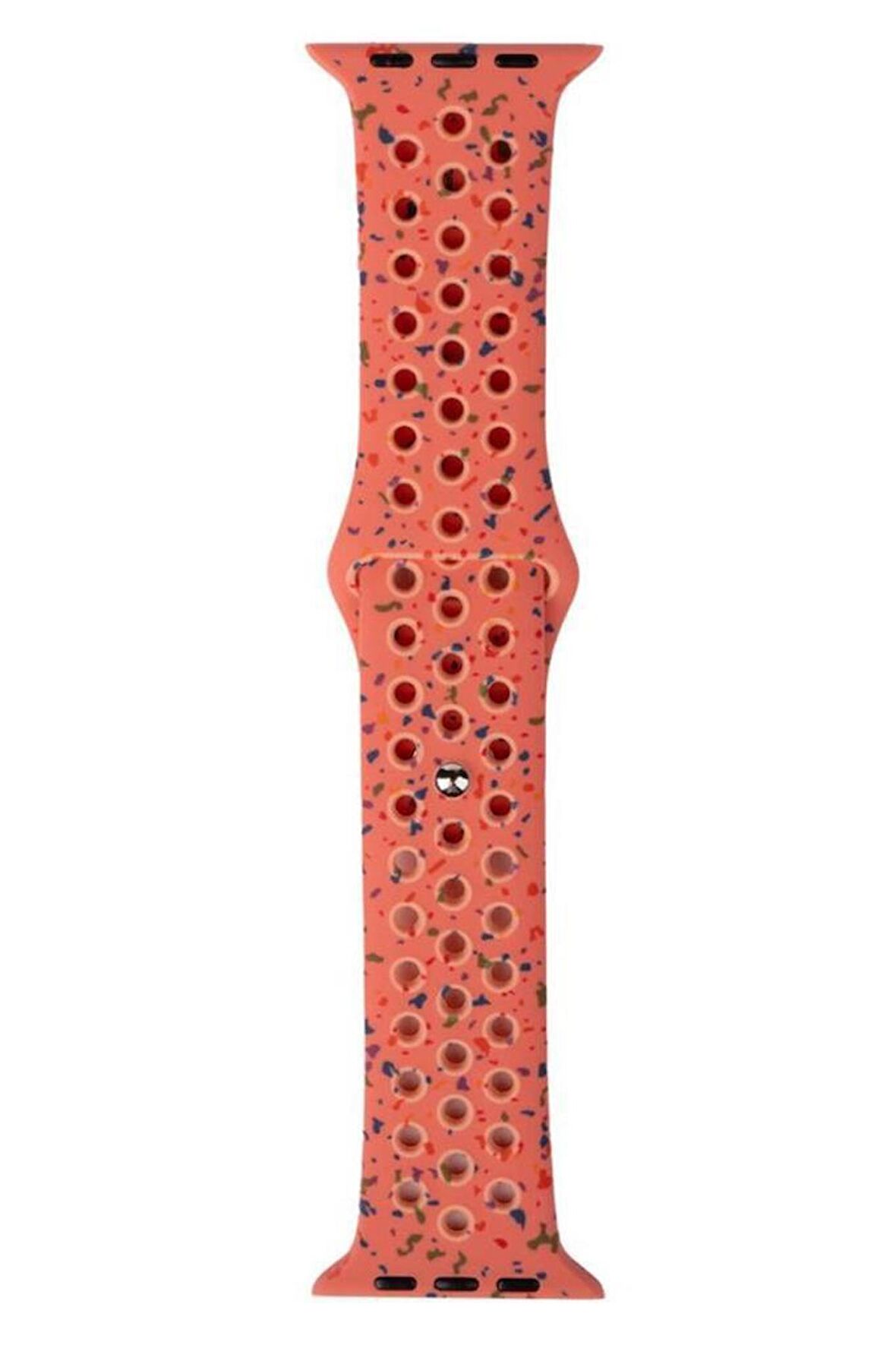 Watch 7 45mm KRD-02 Yeni Seri Suya Dayanıklı Delikli Renkli Silikon Kordon