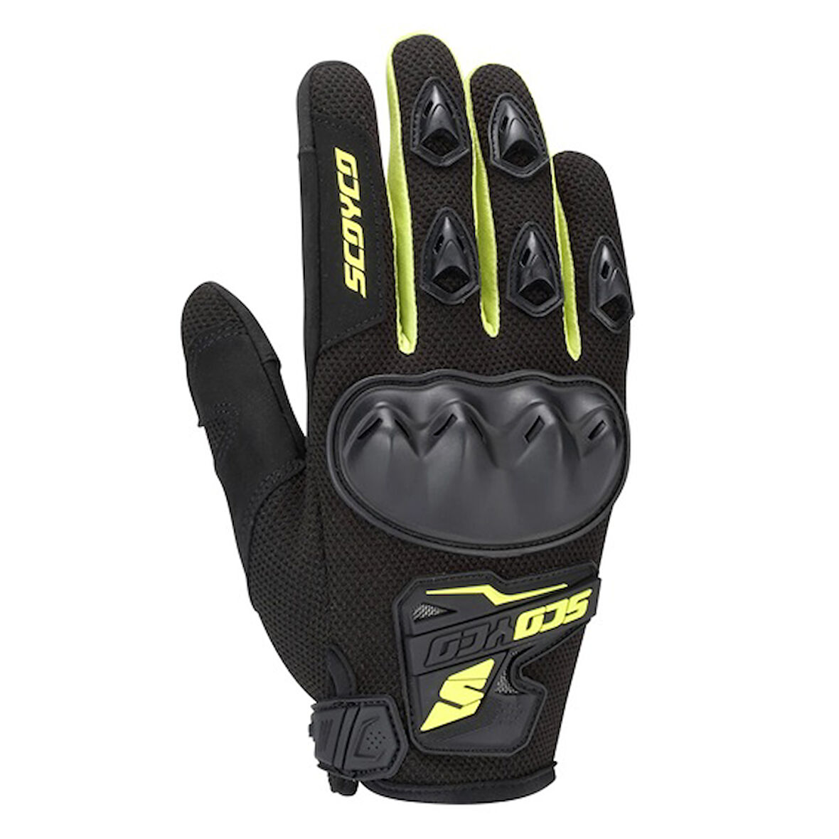 Scoyco MC148 Korumalı Motosiklet Eldiveni Siyah/Neon Yeşil