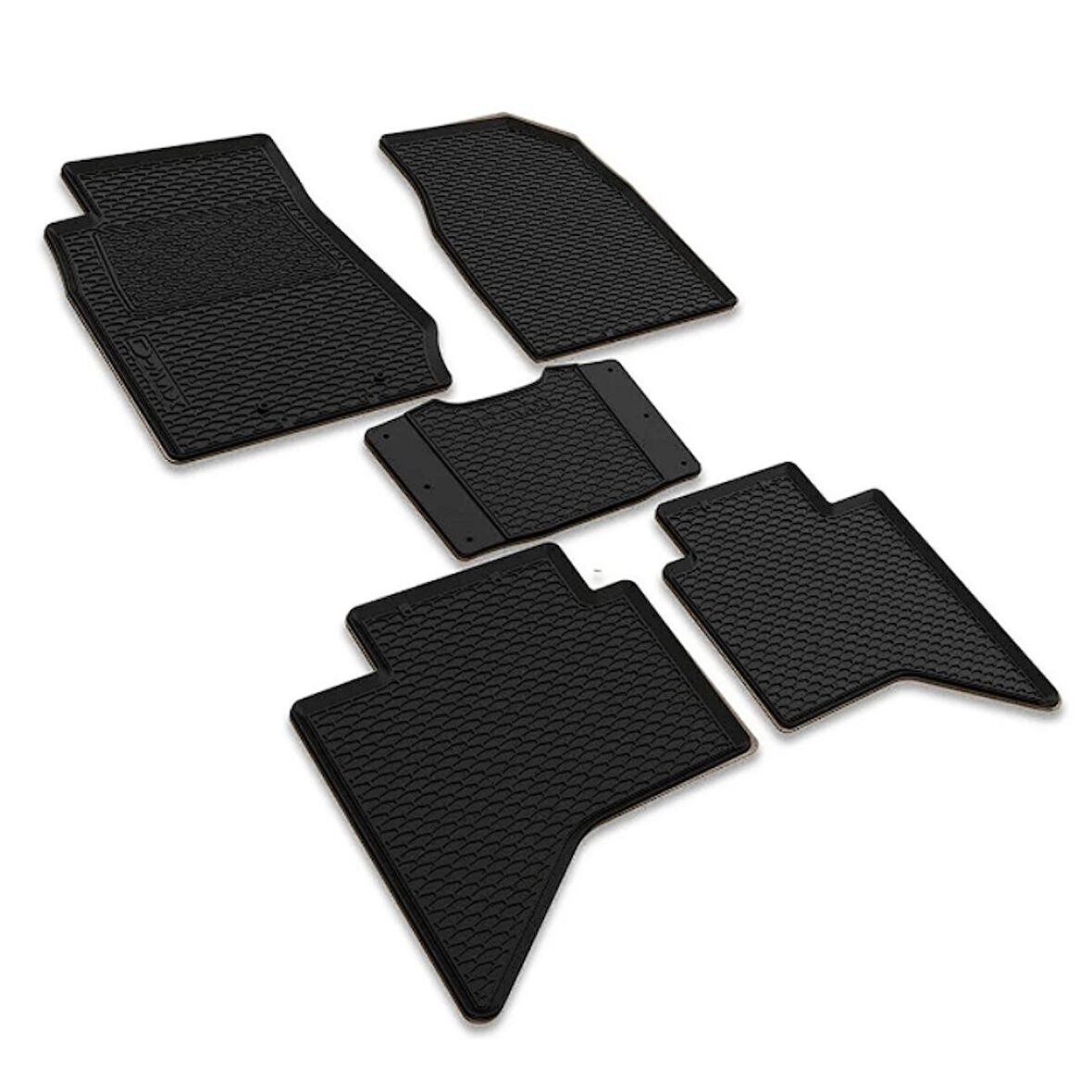 Image Isuzu D Max Pick-Up Oem (2012 - 2020) 3D Havuzlu Kauçuk Paspas Siyah