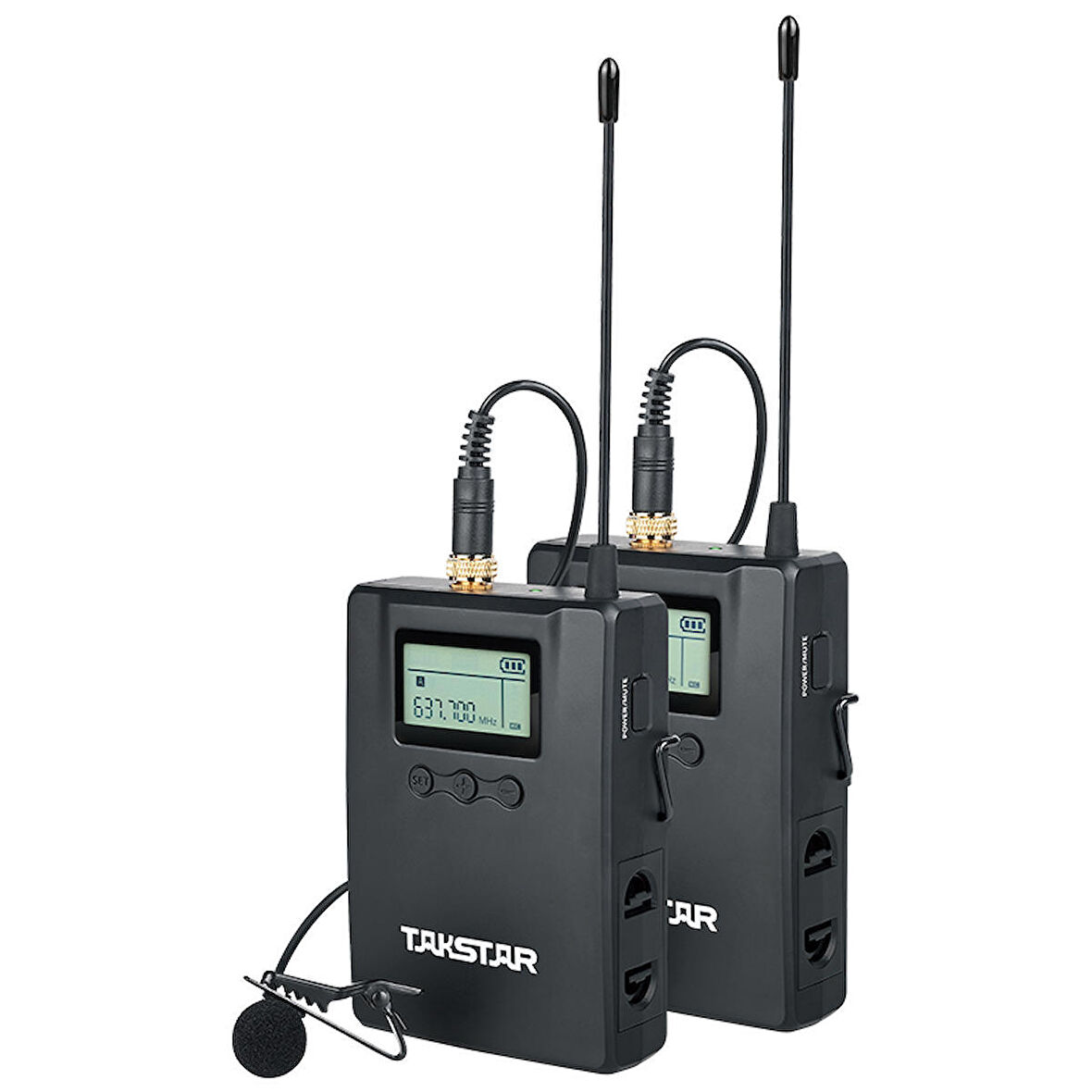 Takstar SGC-200W R1 KAMERA - MUHABİR TELSİZ UHF PROFESYONEL MİKROFON SETİ (SINGLE)