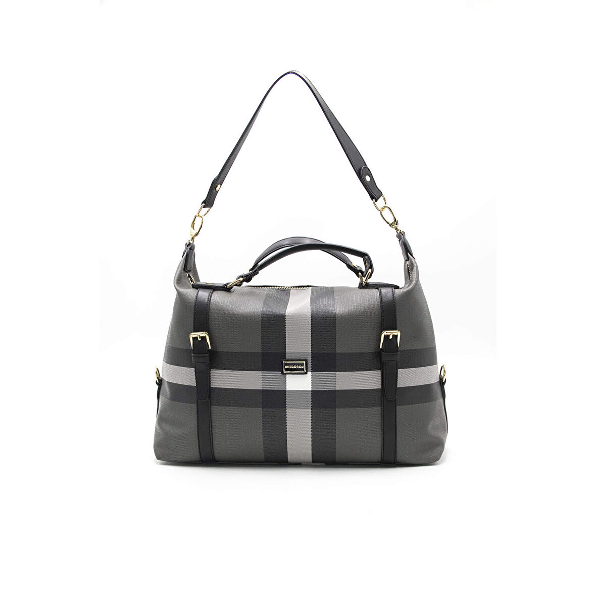 Silver Polo  Kadın Omuz Çantası 1064-43763 SILVER POLO Kadın ÇANTASI M129 SİYAH-MAT SİYAH