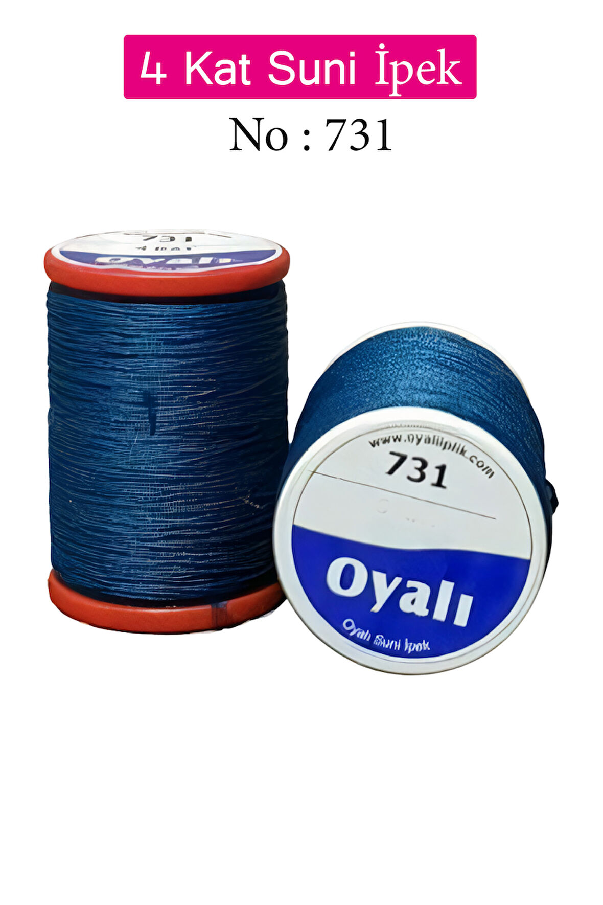 Oyalı 4 Kat Suni İpek İplik İğne Oyası Boncuk İpi Tığ Oyası No:731