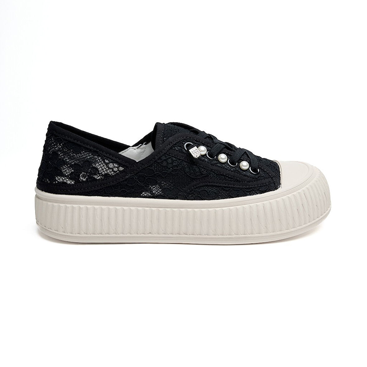 Bağcıklı Fileli Günlük Kadın Sneaker