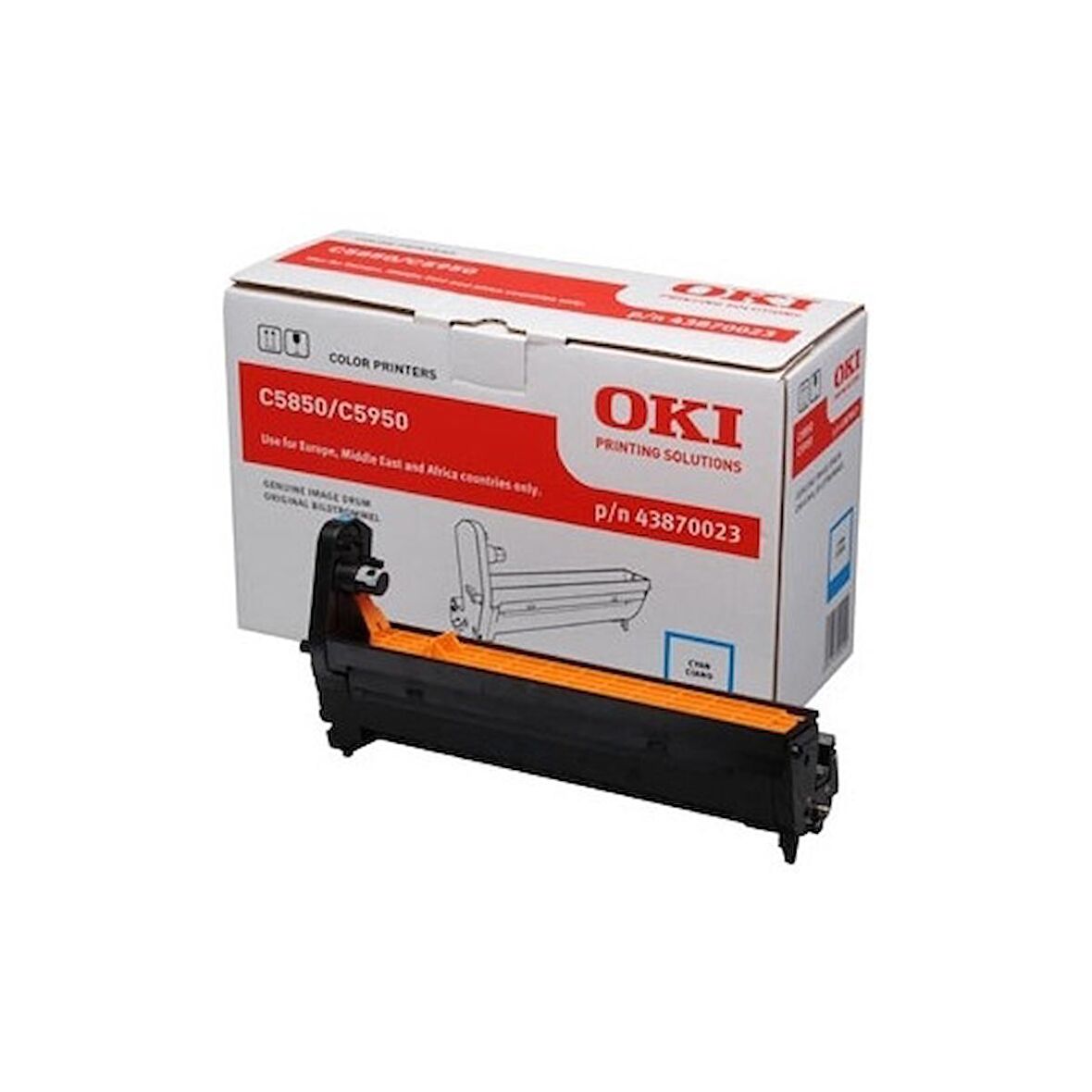 Oki C5850-C5950 43870023 Mavi Drum Ünitesi