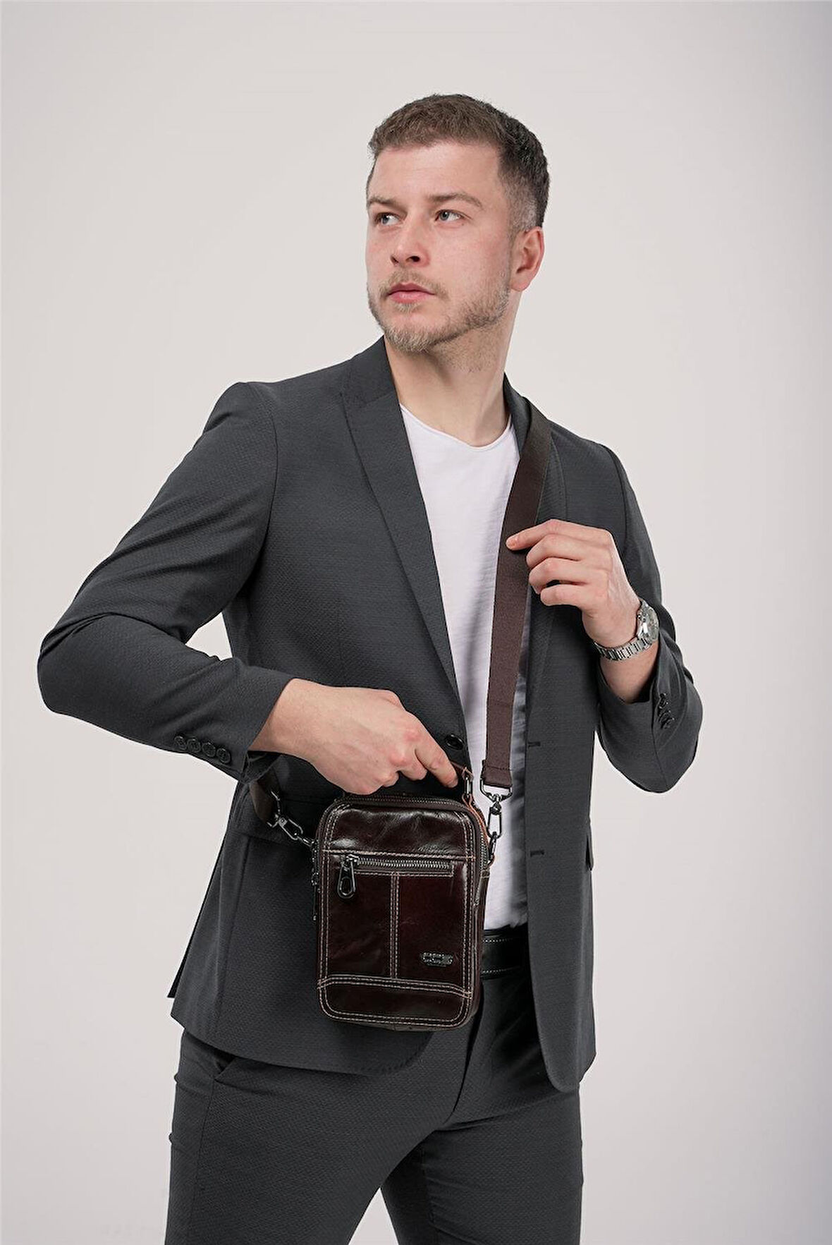 Ççs 31609 Hakiki Deri El Omuz Çantası 