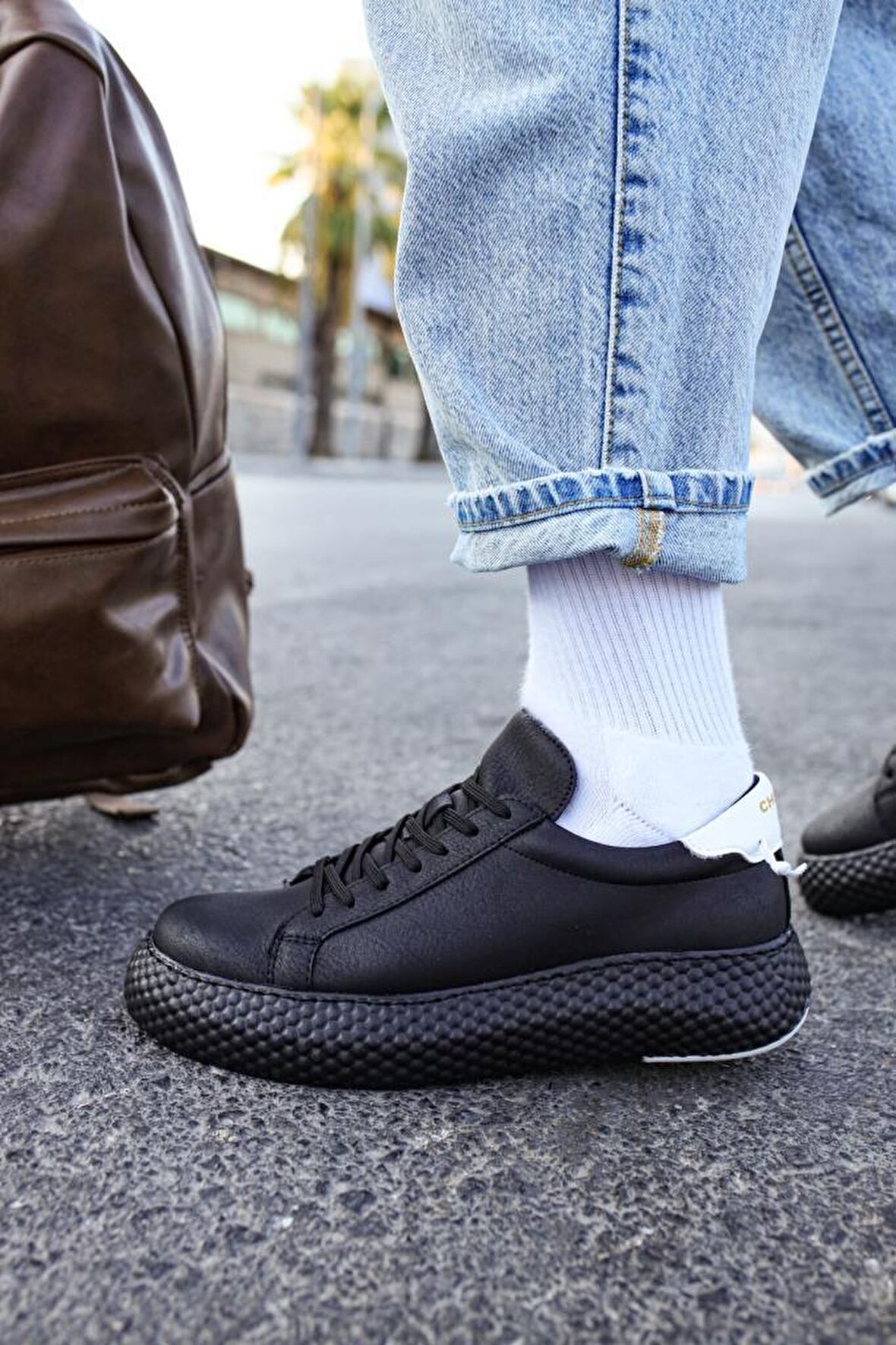 Chekich CH107 GST Erkek Ayakkabı SİYAH / BEYAZ