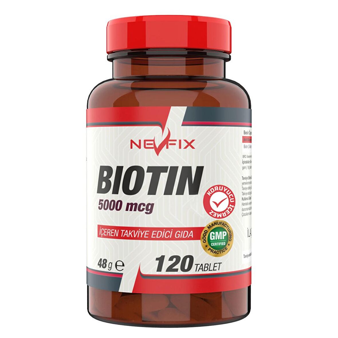 Nevfix Biotin 5000 mcg 120 Tablet