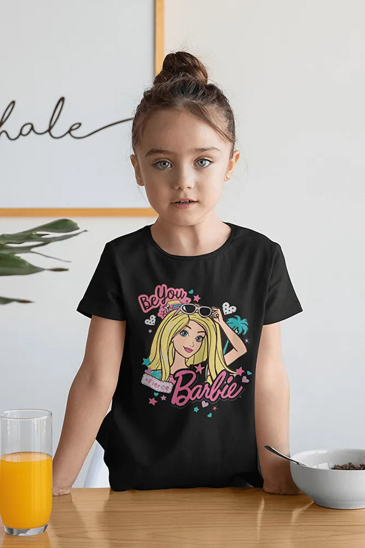 Barbi Baskılı Unisex Çizgi Film Çocuk Tişört (1-12 YAŞ)