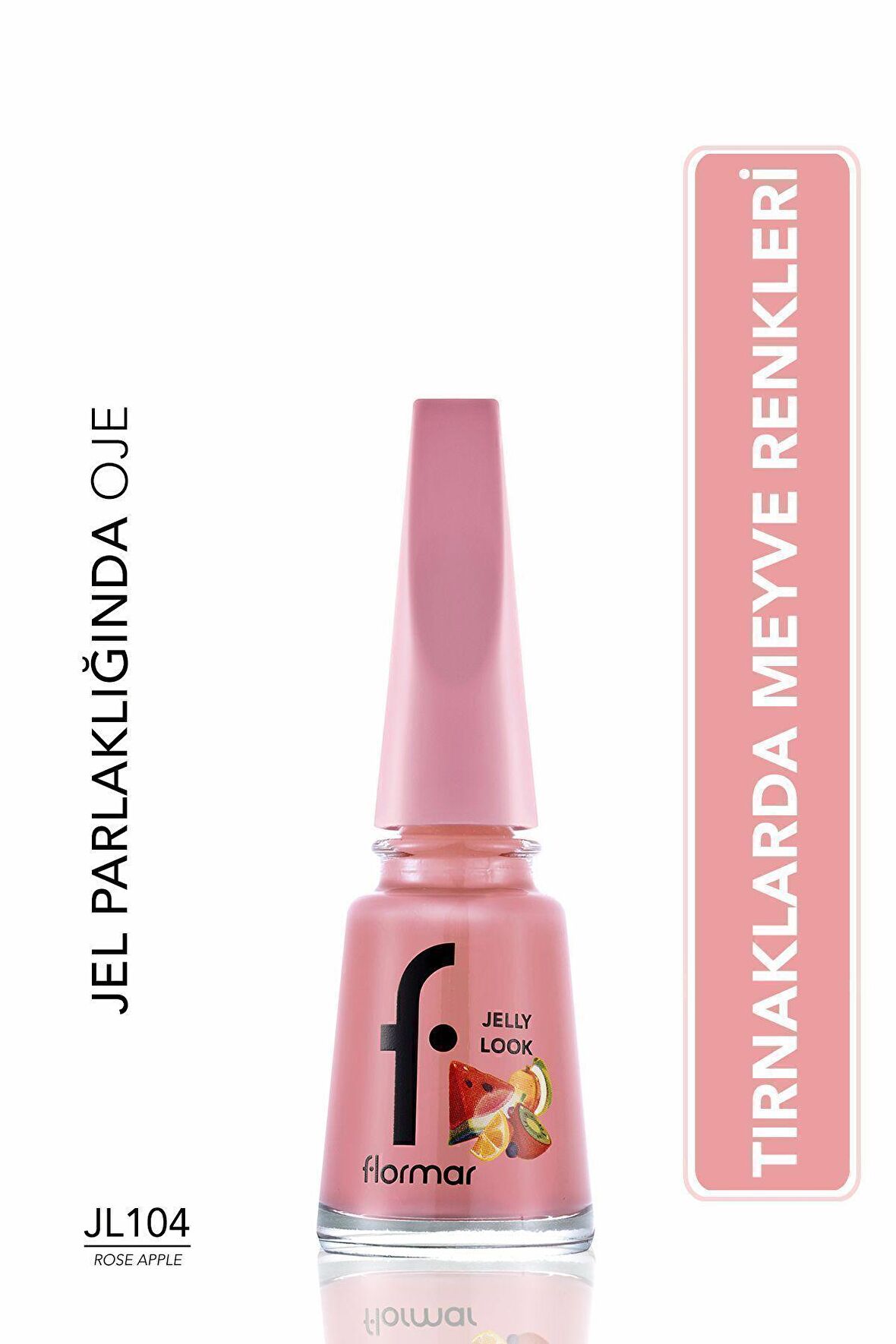 Flormar Jelly Look Yüksek Pigmentli & Parlak Bitişli Jel Görünümlü Oje