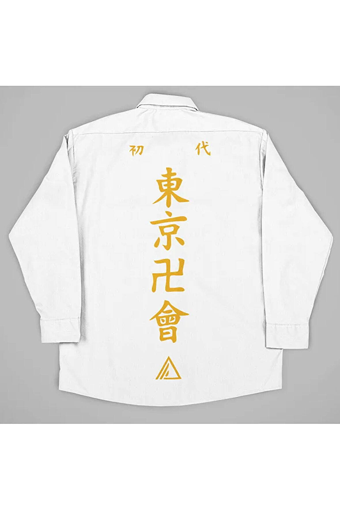 Tasarım Anime Yazılar Baskılı Unisex Gömlek