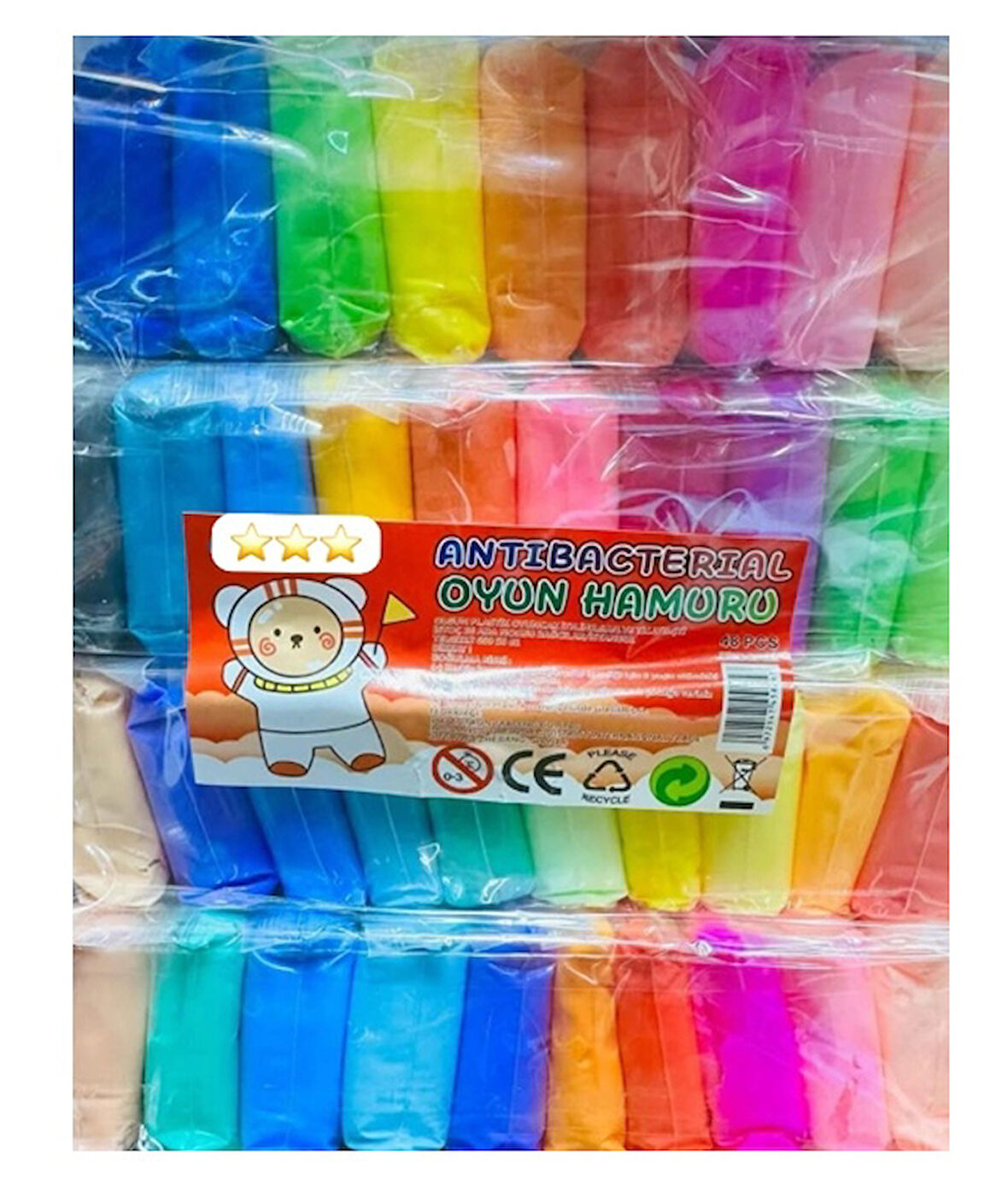 Zıp Hamur Air Dry Clay Zıplayan Hamur Karışık Renk - 4 adet