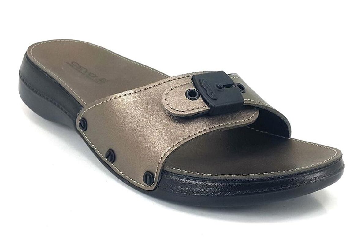 Ceyo 6500 23Y Minelli Anatomik Günlük Kadın Terlik Platin