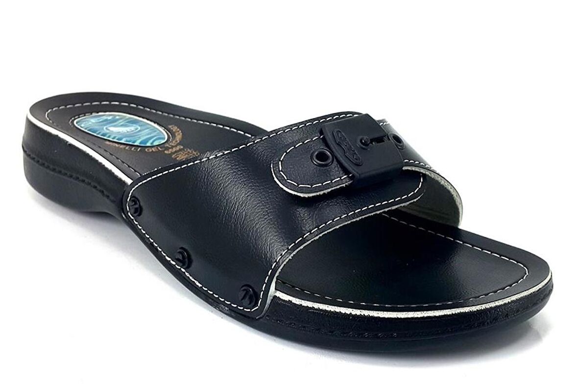 Ceyo 6500 1 23YT Anatomik Günlük Kadın Terlik Siyah