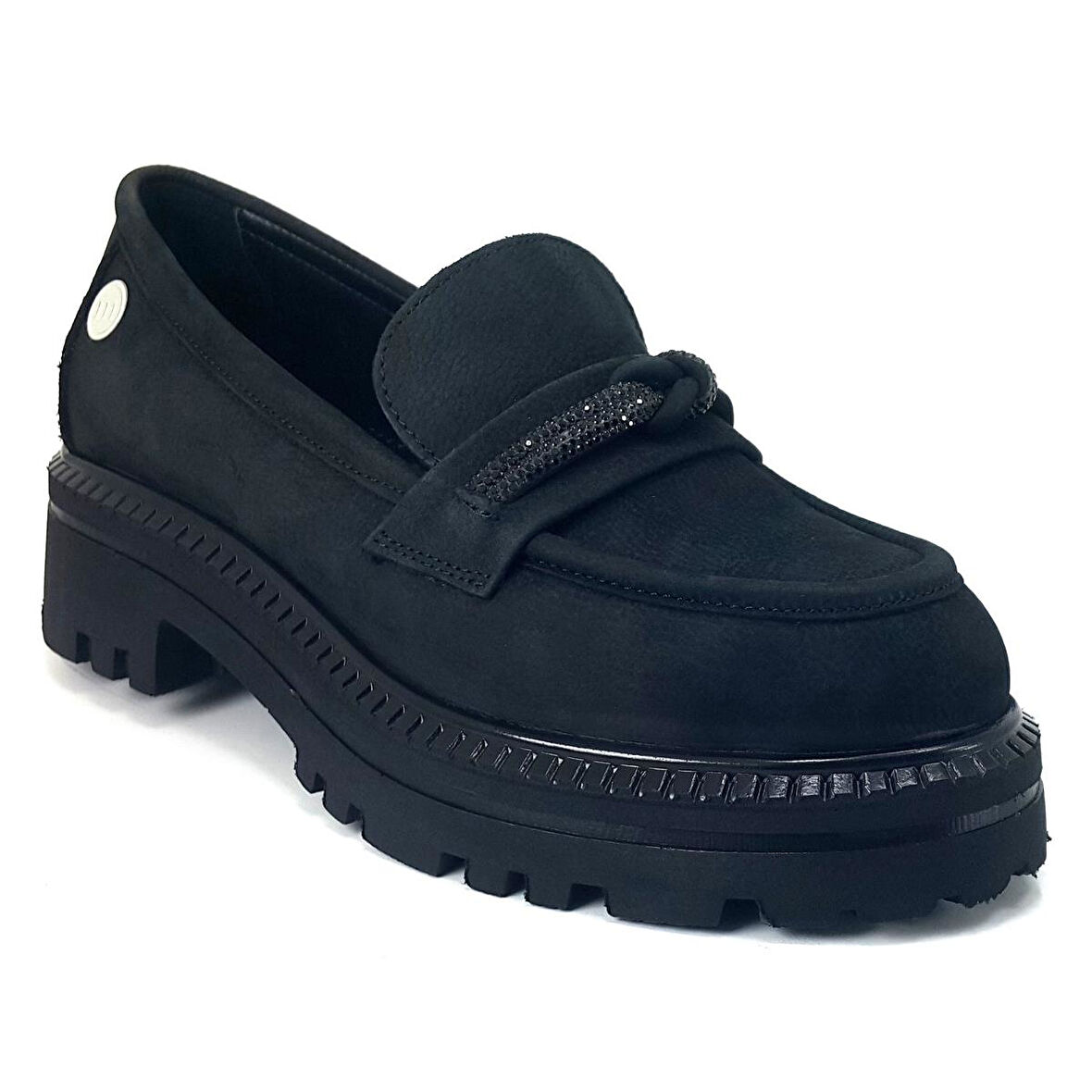 Mammamia 245 24KA Kadın Günlük Ayakkabı - Siyah Nubuk