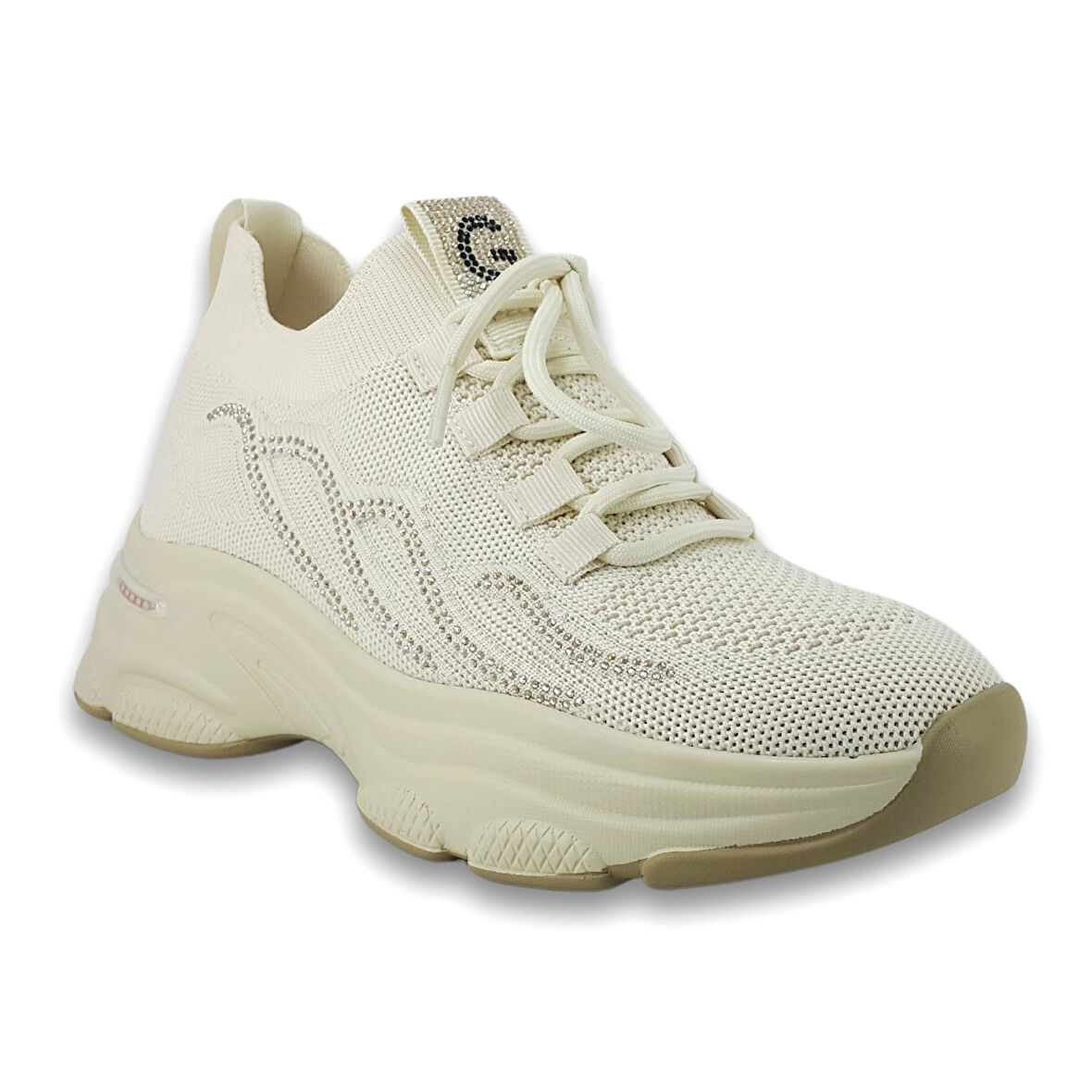 Guja 309 25YA Kadın Sneaker Günlük Ayakkabı Bej