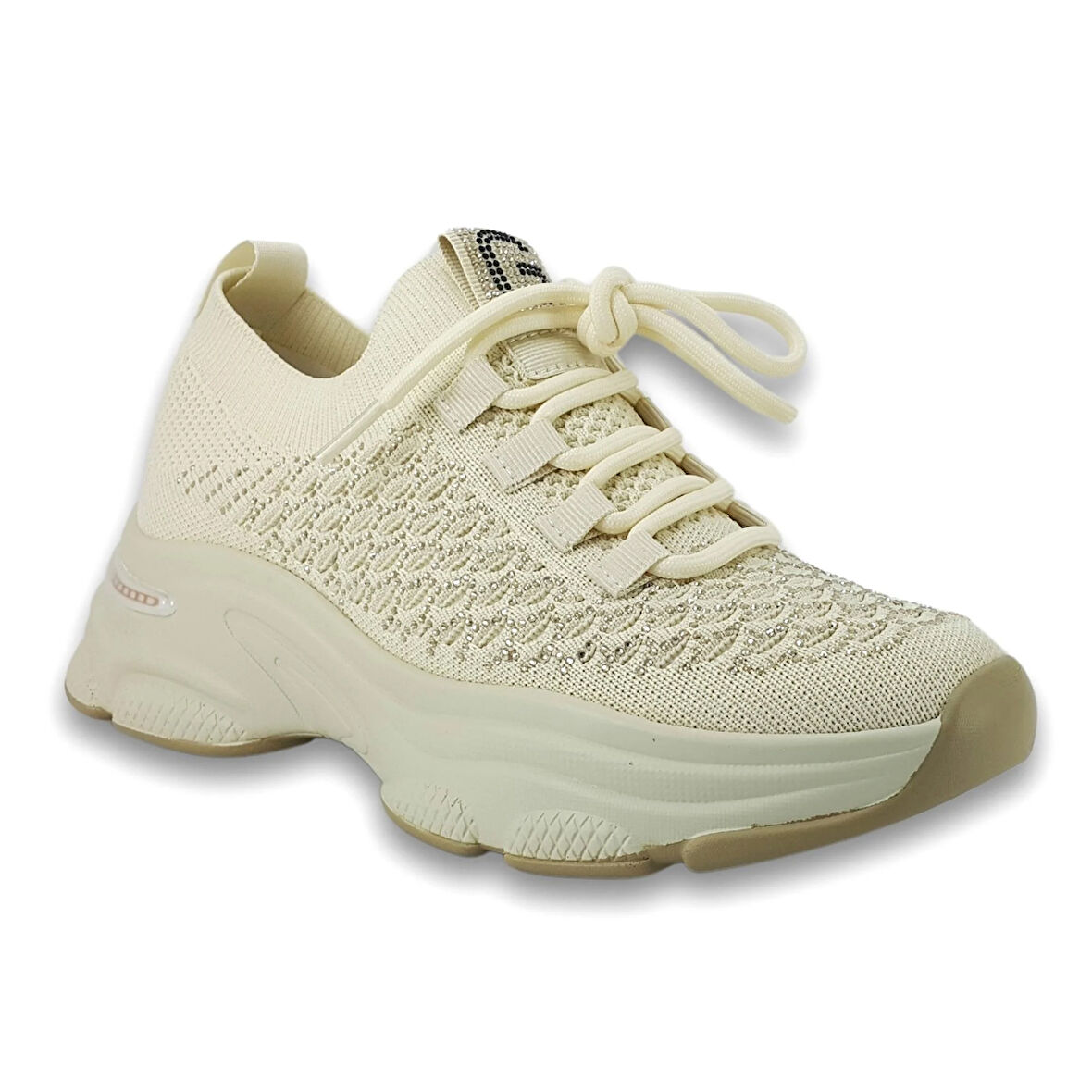 Guja 309 3 25YA Kadın Sneaker Günlük Ayakkabı Bej