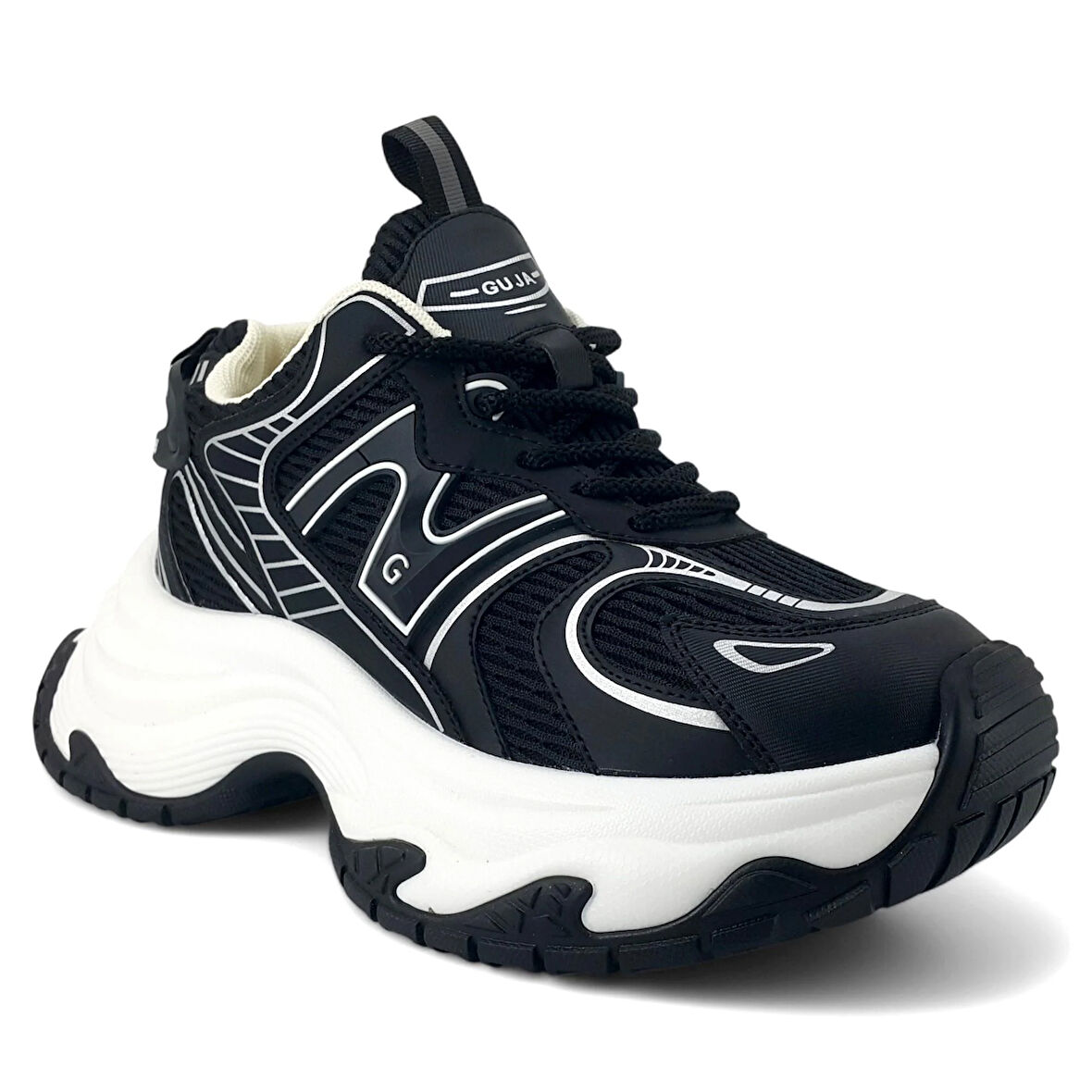 Guja 324 25YA Kadın Sneaker Günlük Ayakkabı Siyah