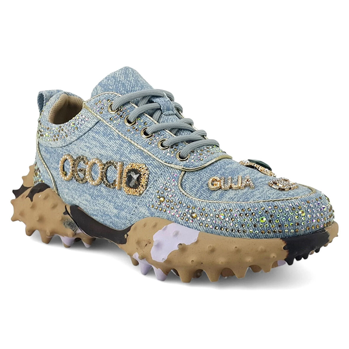 Guja 338 25YA Kadın Sneaker Günlük Ayakkabı Mavi