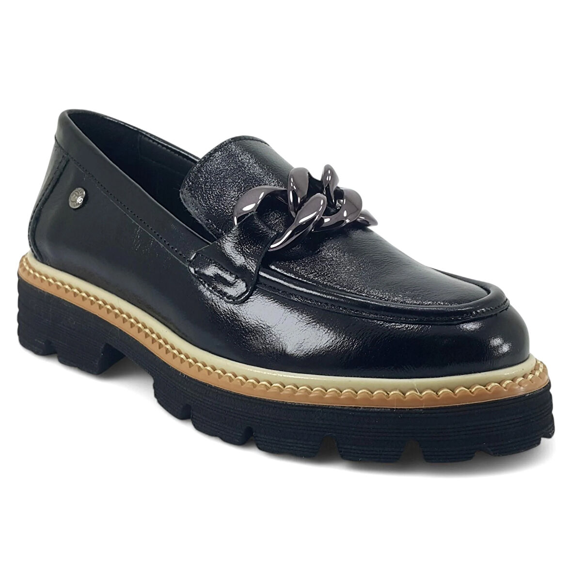 Mammamia 3690 25YA Kadın Günlük Ayakkabı Siyah Rugan