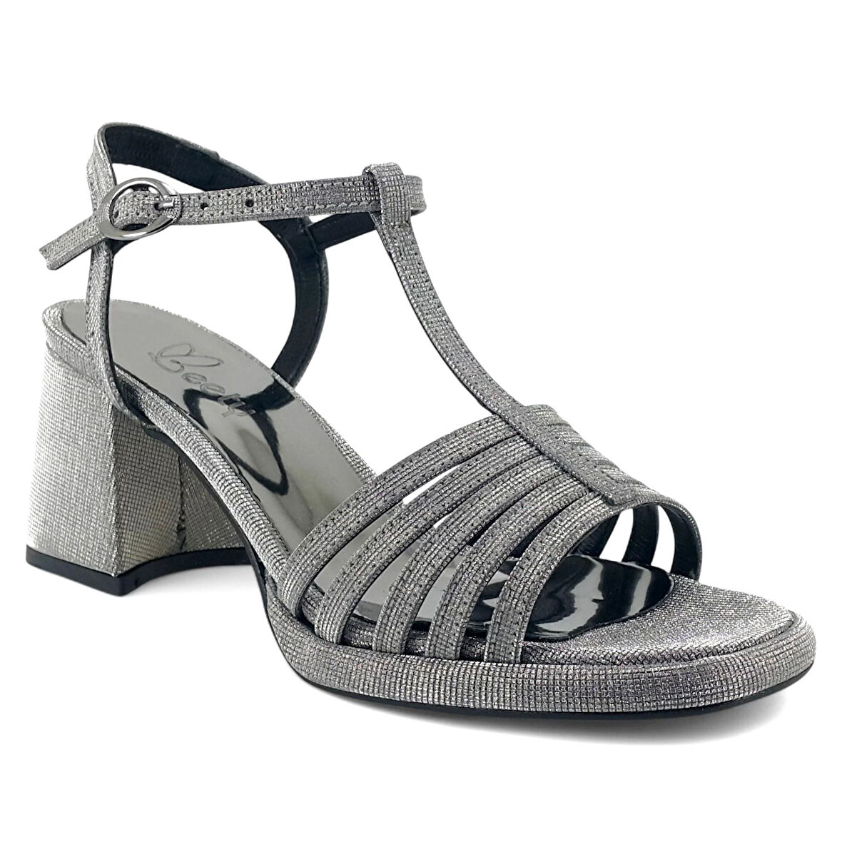 Beety 406 25YA Kadın Abiye Ayakkabı Platin