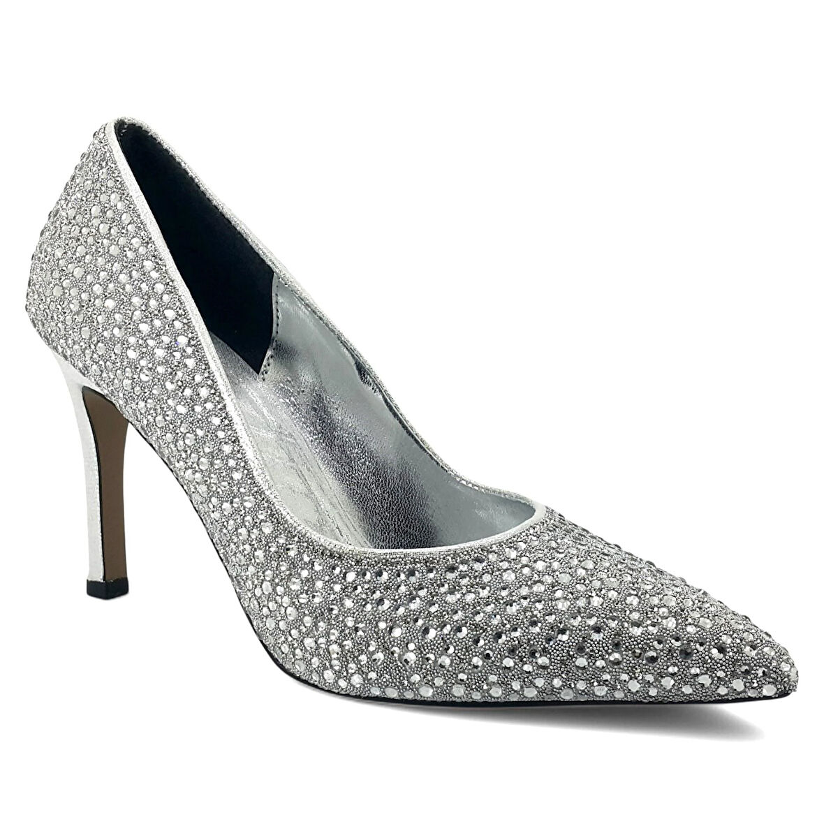 Beety 413 25YA Kadın Abiye Ayakkabı Gümüş