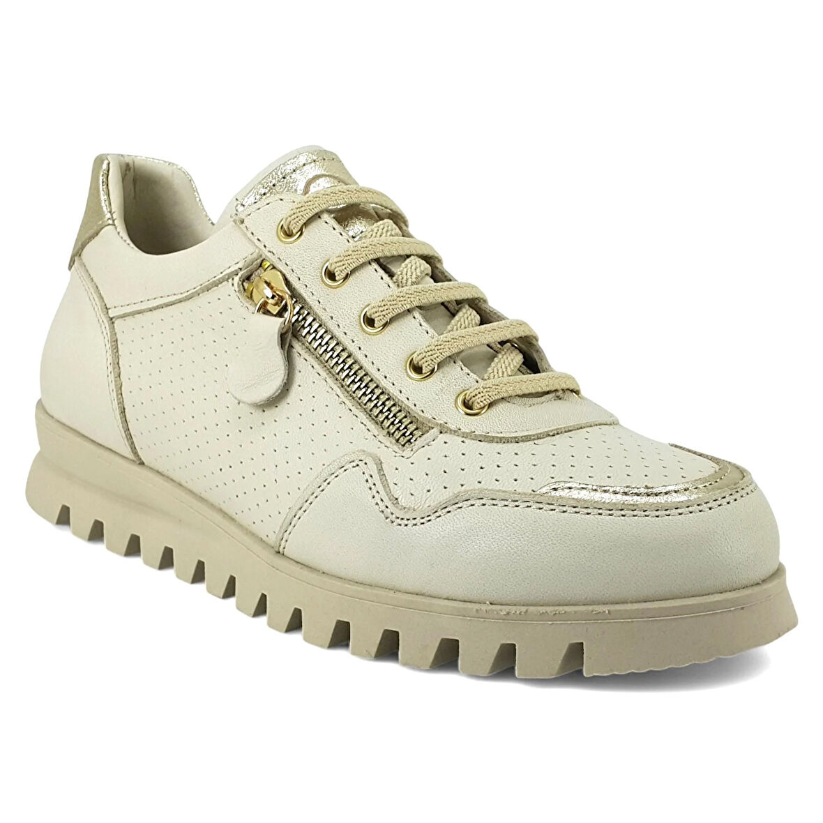 Mammamia 3195 25YA Kadın Günlük Ayakkabı Krem