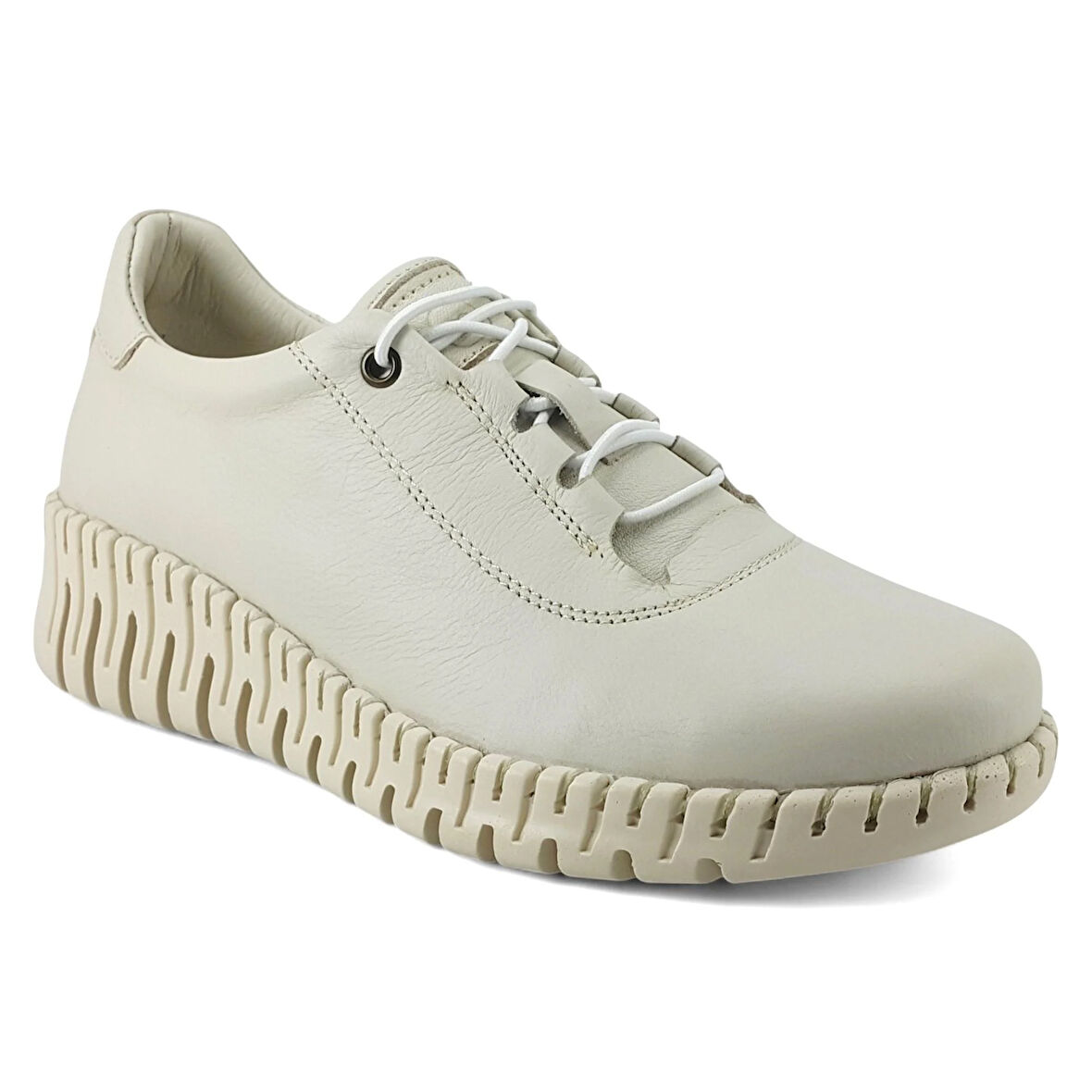 Mammamia 190 25YA Kadın Günlük Ayakkabı Krem