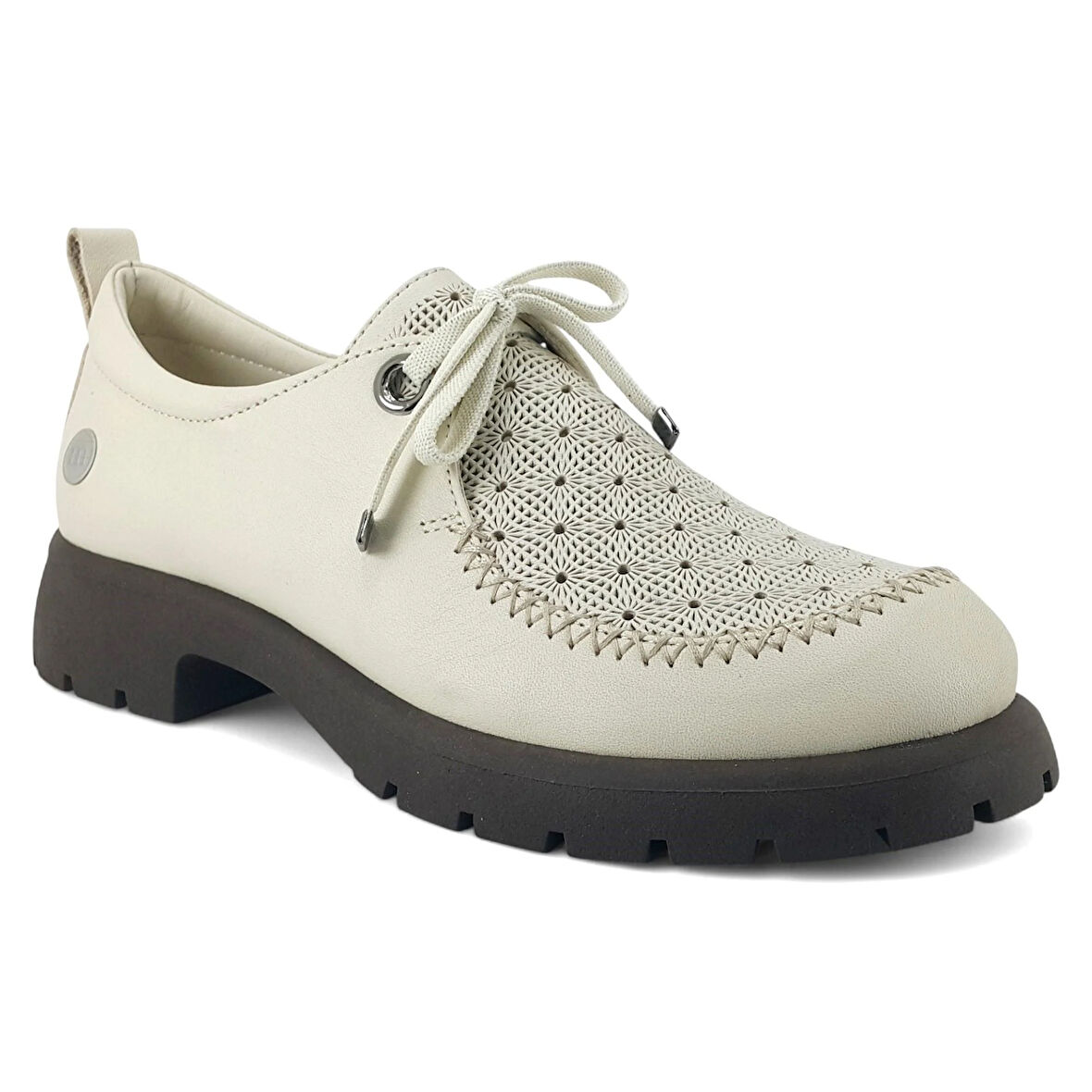 Mammamia 7310 25YA Kadın Günlük Ayakkabı Krem