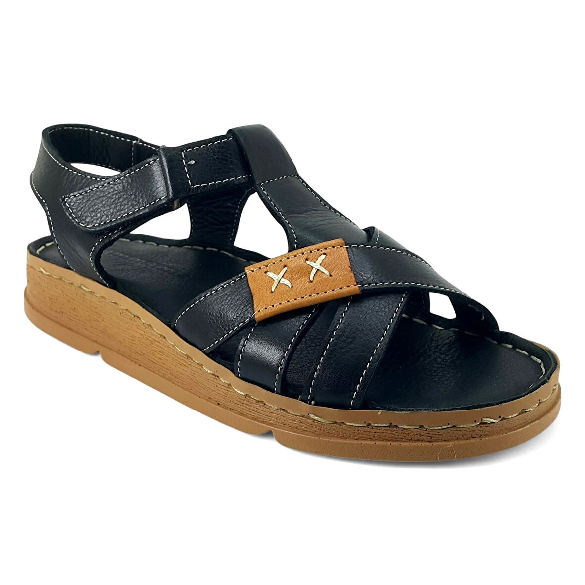 Mammamia 2440 25YS Kadın Günlük Sandalet Siyah