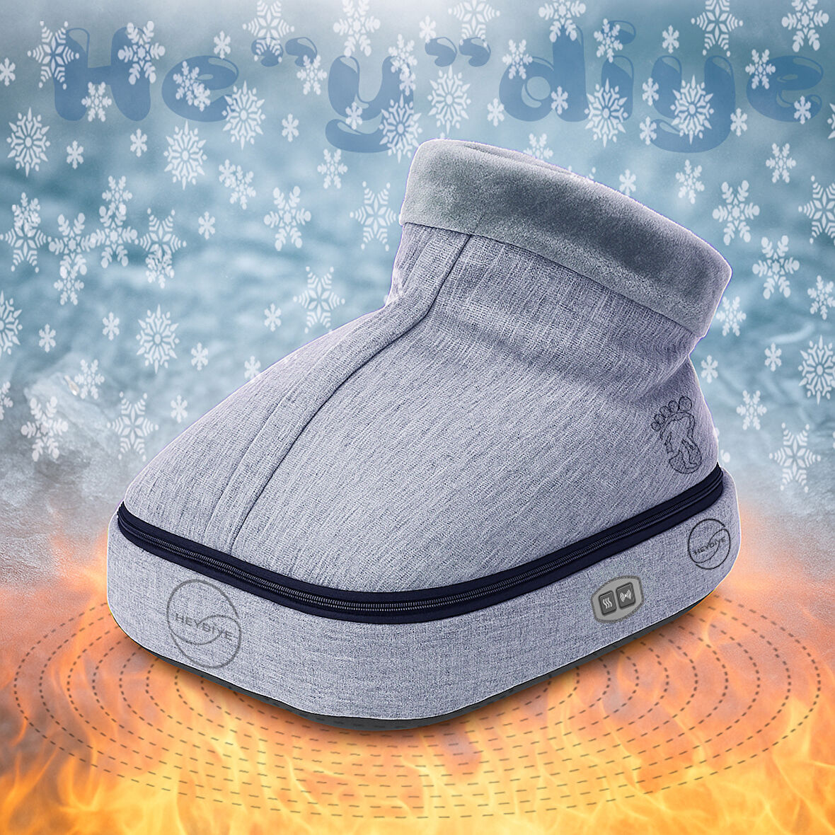 Titre Koca Ayak Elektronik 2 si 1 Arada Ayak Isıtıcılı ve Titreşimli Masaj Botu