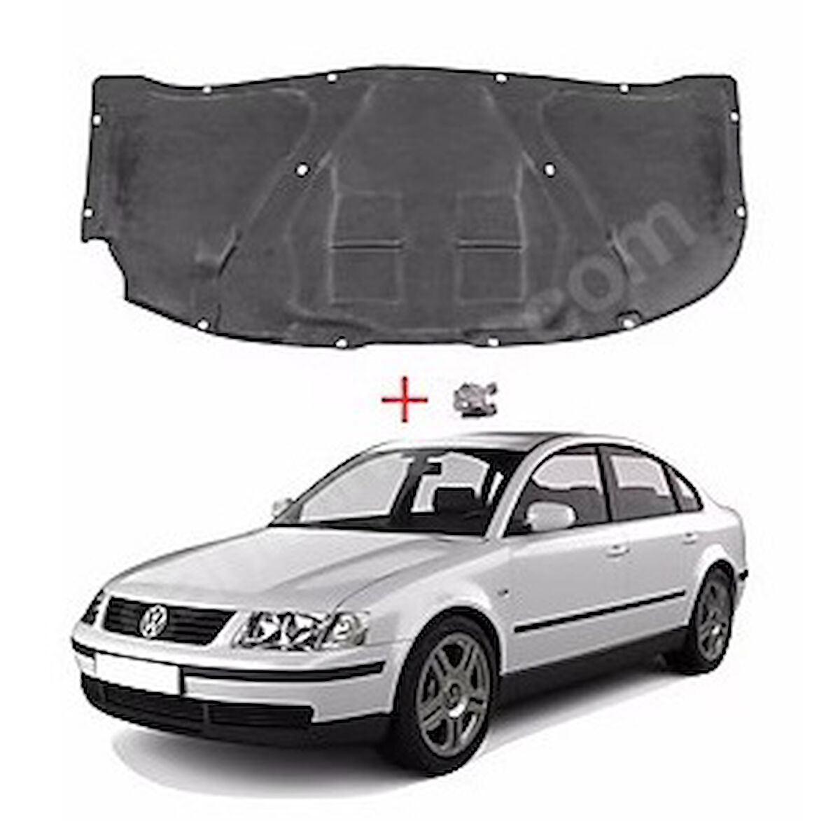 MOTOR KAPUT KEÇESİ KLİPSLİ 1.Kalite-PASSAT 1997-2000