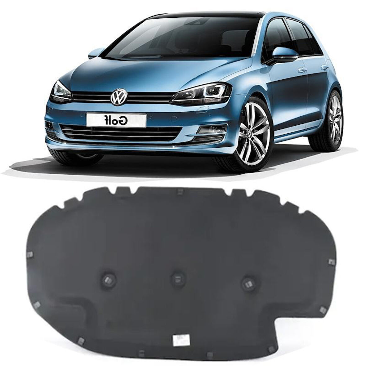 MOTOR KAPUT KEÇESİ KLİPSLİ 1.Kalite-GOLF7 2013-2020