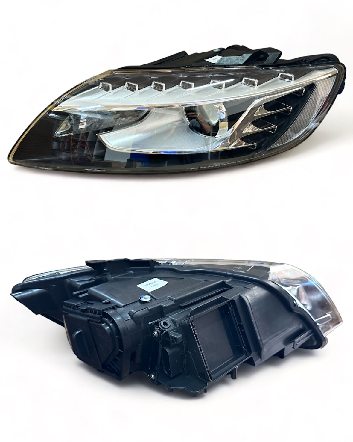 Audı Q7 Komple Far Sol Motorlu (XENON BI FUNCTION DRL LED) (D3S) 09>