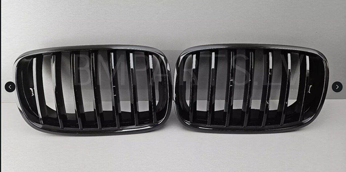 ÖN PANJUR BÖBREK PARLAK SİYAH  SET BMW X5 E70+LCİ X6 E71 2007-2012