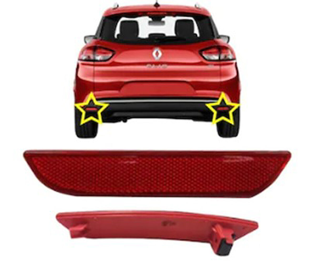 REFLEKTÖR ARKA TAMPON SOL CLIO IV HB 2012>>