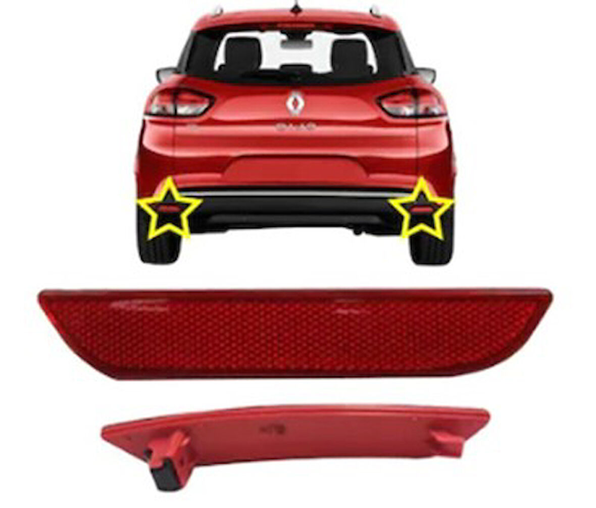 REFLEKTÖR ARKA TAMPON SAG CLIO IV HB 2012>>