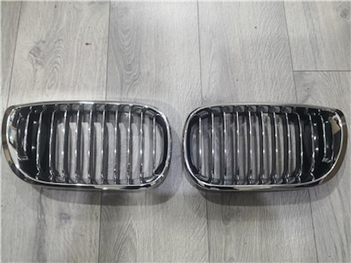 Bmw E46 Sedan Ön Panjur Komple Krom Set 51137042961/62 2002-2005 Uyumlu