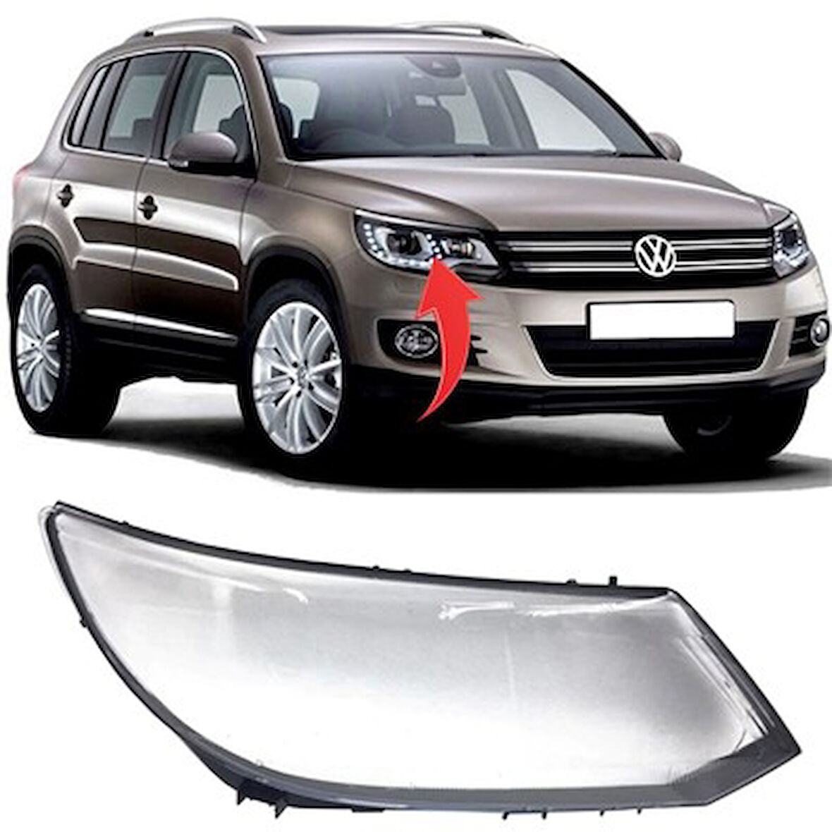 Tıguan Far Camı R 13-16