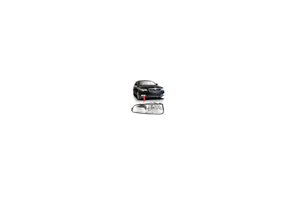 Skoda Süperb Sağ Sis Farı Beyaz 2008-2013 3T0941702