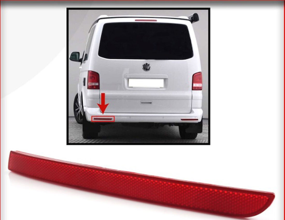 Transporter T6 Arka Tampon Reflektor Sol 2012-2016-7e0945105a