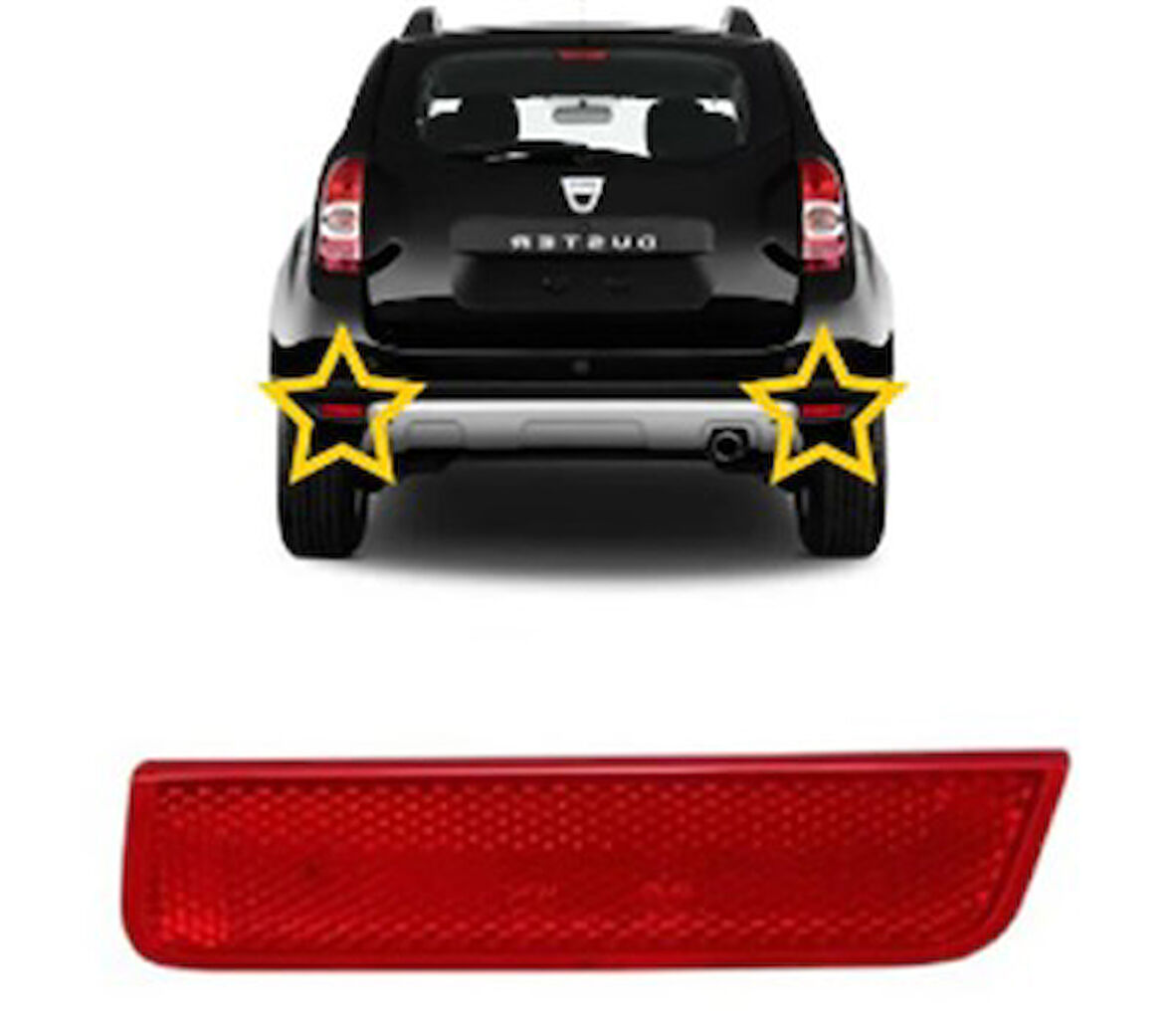 REFLEKTÖR ARKA TAMPON SAG DACIA DUSTER 2010>>