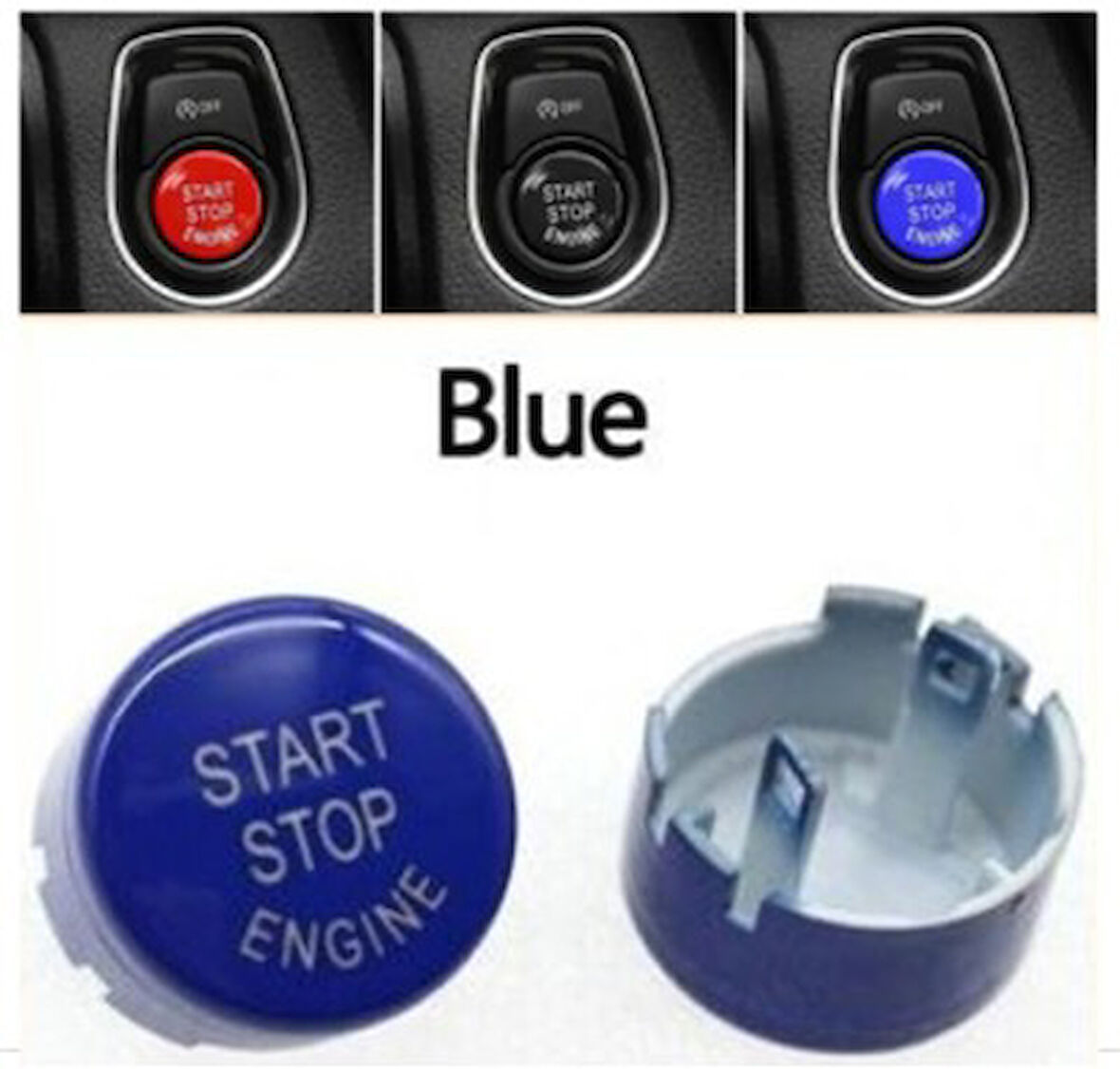Bmw Start Stop Dugme Kapagı Mavı F10 Lcı F07 F06 F11 F12 F13 F01 Lcı 61319153831