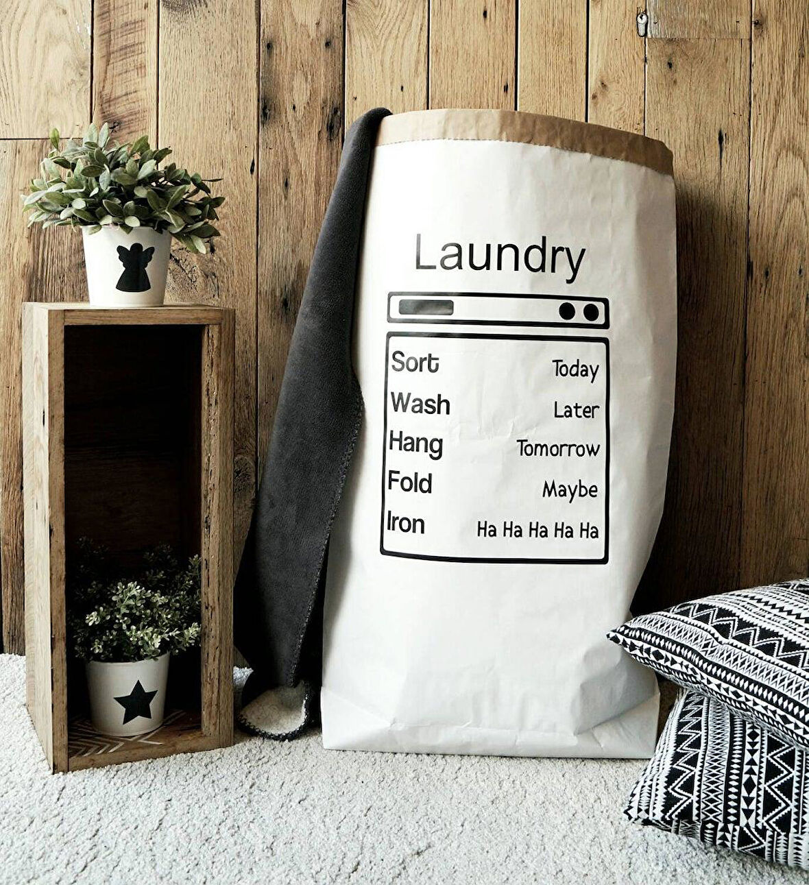 LAUNDRY KAĞIT OYUNCAK TORBASI 50X80