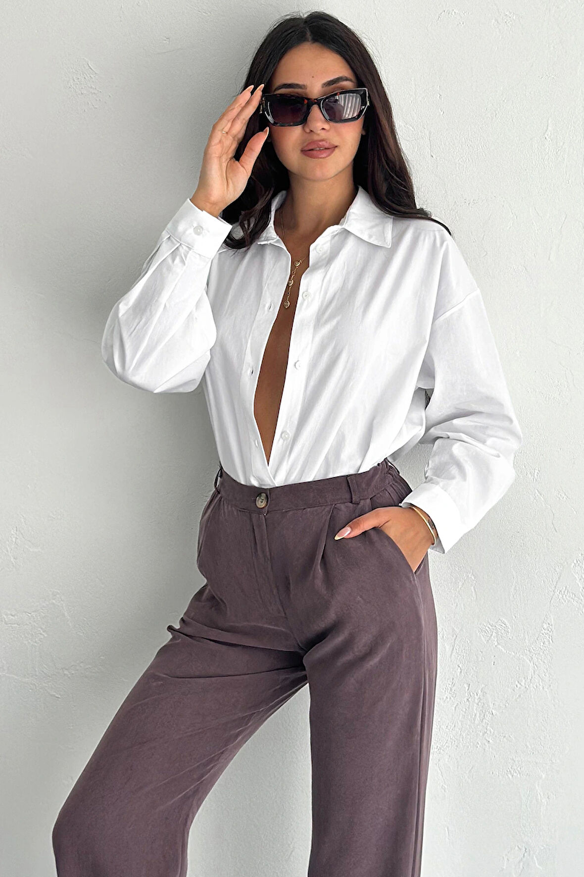 Pure Cloud Oversize Gömlek