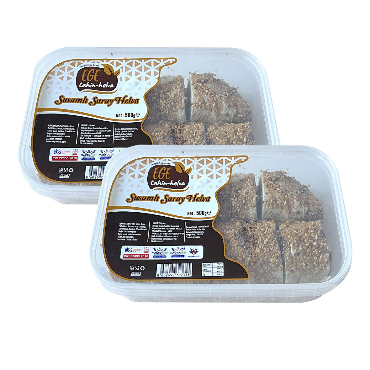 EGE HELVA Susamlı Saray Helva 500 gr 2 li