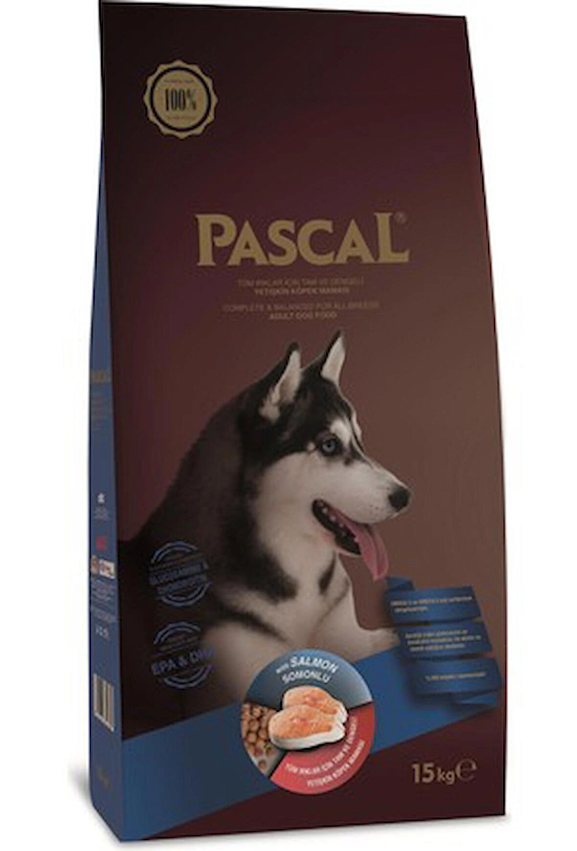 PASCAL SOMONLU YETİŞKİN KÖPEK MAMASI 15KG