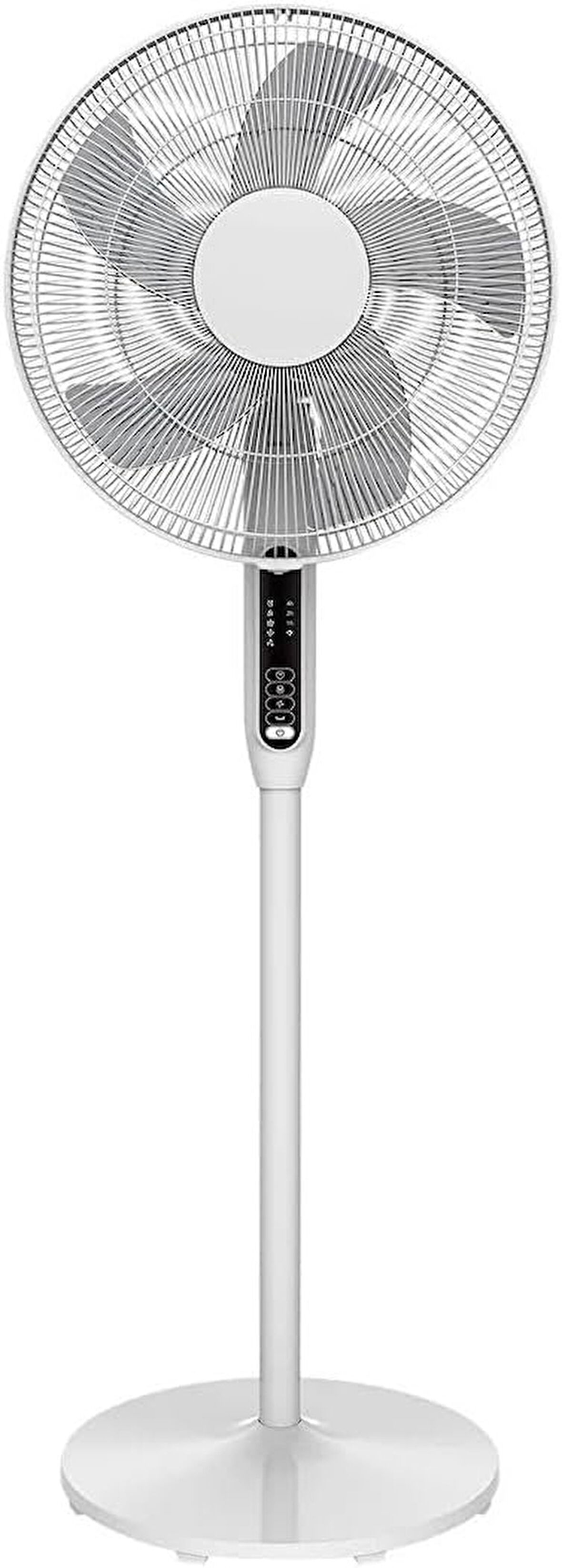 GoodHome 40 cm Ayaklı Vantilatör, 3 Hız Kademeli, 7 Saat Zamanlayıcılı, Uzaktan Kumandalı, Beyaz