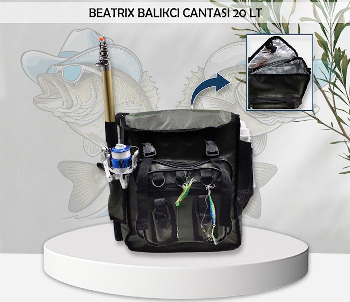 20 LT Balıkçı Çantası – Suya Dayanıklı, Dayanıklı ve Kullanışlı Taşıma Çantası
