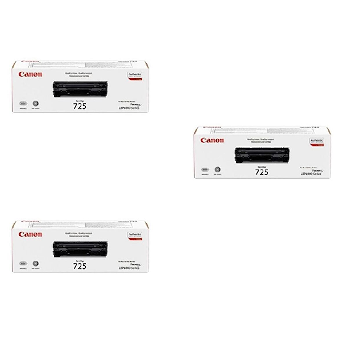 Canon CRG-725 Orjinal Toner 3'LÜ Avantaj Paket MF-3010