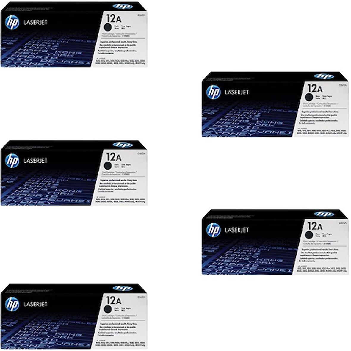 Hp (12A) Q2612A Orjinal Toner 5'Lİ Avantaj Paket 1018